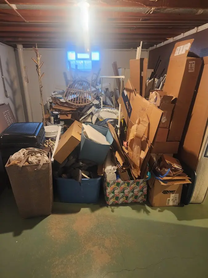 Roll-off dumpster container at job site for Construction Dumpster Rental in Leominster